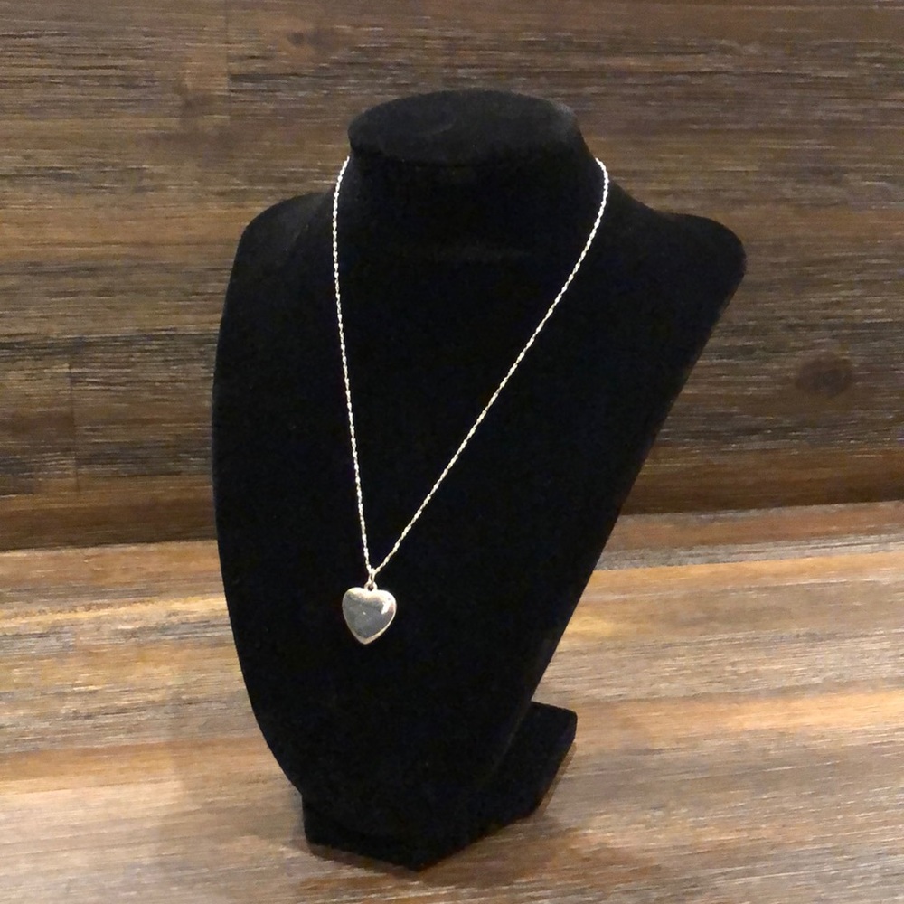 Simple Silver Heart Necklace